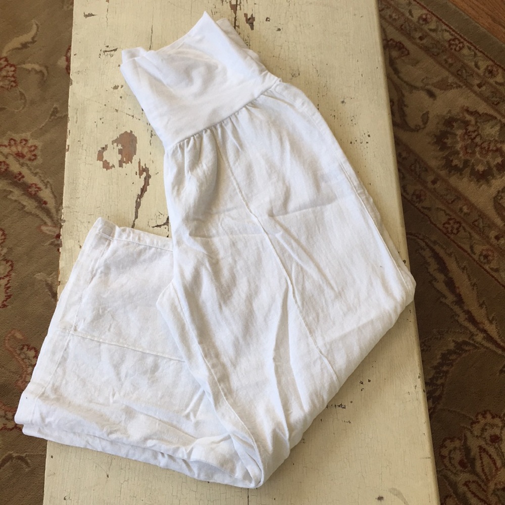 Just Living Linen Blend Crop Pants